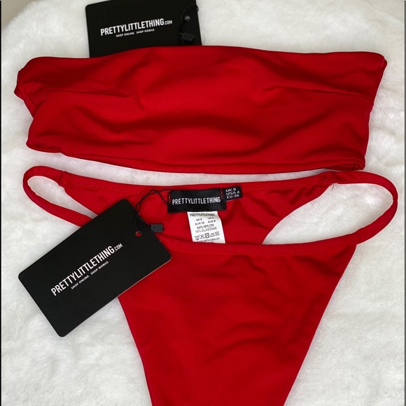 NWT Pretty little thing red strapless bi… - Picture 7 of 7
